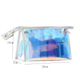 Laser Cosmetic Bag Ins Style Korean Cosmetics Semicircle Travel Clear Portable Phone Lipstick Transparent Wash Makeup Bags