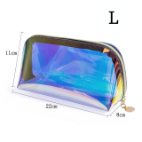 Laser Cosmetic Bag Ins Style Korean Cosmetics Semicircle Travel Clear Portable Phone Lipstick Transparent Wash Makeup Bags