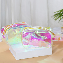 Laser Transparent Cosmetic Bag Female Large Lipstick Makeup Bag Organizer Travel Portable Toiletry Bag Storage Make Up Pouch