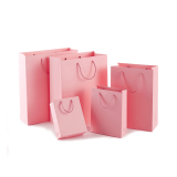 10pcs Red Paper Bag With Handle Rope Jewelry Packaging Gift Box Storage Wedding Birthday Party Wrapping Candy Vertical