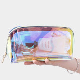 Laser Cosmetic Bag Ins Style Korean Cosmetics Semicircle Travel Clear Portable Phone Lipstick Transparent Wash Makeup Bags