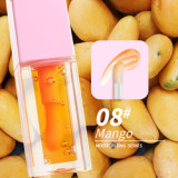 Color Changing Clear Lip Gloss Plumper Flavoring Oil Fruit Tint Glow Private Label Lip Oil  Fruit