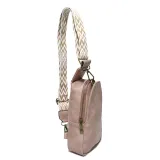 Cheetah Sling Bag with Guitar Strap Vegan Leather Cossbody Bag Fanny Packs Multifunctional Waist Bags Wallet Holder Chest Bag