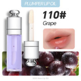 3ML Color Changing Clear Lip Gloss Flavoring Lip Plumper Oil Fruit Tint Glow Private Label Lip Oil  Fruit