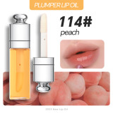 3ML Color Changing Clear Lip Gloss Flavoring Lip Plumper Oil Fruit Tint Glow Private Label Lip Oil  Fruit