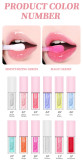 Color Changing Clear Lip Gloss Plumper Flavoring Oil Fruit Tint Glow Private Label Lip Oil  Fruit
