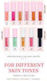 Color Changing Clear Lip Gloss Plumper Flavoring Oil Fruit Tint Glow Private Label Lip Oil  Fruit