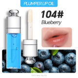 3ML Color Changing Clear Lip Gloss Flavoring Lip Plumper Oil Fruit Tint Glow Private Label Lip Oil  Fruit