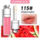3ML Color Changing Clear Lip Gloss Flavoring Lip Plumper Oil Fruit Tint Glow Private Label Lip Oil  Fruit