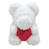 Dropshipping 25/40CM Teddy Rose Bear Artificial Flowers Rose Bear for Women Valentines Wedding Christmas Gift Box Home Decor