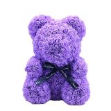 Dropshipping 25/40CM Teddy Rose Bear Artificial Flowers Rose Bear for Women Valentines Wedding Christmas Gift Box Home Decor