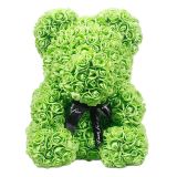 Dropshipping 25/40CM Teddy Rose Bear Artificial Flowers Rose Bear for Women Valentines Wedding Christmas Gift Box Home Decor