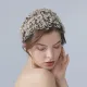 Exaggerated Bridal Jewelry Tiara Crown Luxury Handmade Hair Band Golden Wedding Dress  Accessories