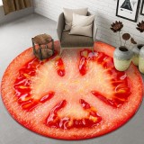 Drivworld Cartoon round fruit carpet mat chair MATS study bedroom cloakroom computers yoga mat