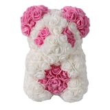 Dropshipping 25/40CM Teddy Rose Bear Artificial Flowers Rose Bear for Women Valentines Wedding Christmas Gift Box Home Decor
