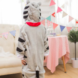 Flannel Children's Cartoon one-piece Pajamas Boys and Girls Home Clothing Cartoon Pajamas