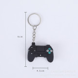 1PCS PVC Game Machine Keychain & Keyring Cute Gamepad Joystick Key Chain PS4 Game Console Keychains Bag Car Hanging
