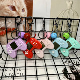 1PCS PVC Game Machine Keychain & Keyring Cute Gamepad Joystick Key Chain PS4 Game Console Keychains Bag Car Hanging