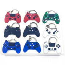 1PCS PVC Game Machine Keychain & Keyring Cute Gamepad Joystick Key Chain PS4 Game Console Keychains Bag Car Hanging