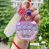 1PCS PVC Game Machine Keychain & Keyring Cute Gamepad Joystick Key Chain PS4 Game Console Keychains Bag Car Hanging