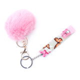 ATM Credit Card Grabber Pom Pom Debit Nail Pullers Design Card Grabber for Long Nails Keychain for Women Gift Funda Para Llaves