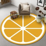 Drivworld Cartoon round fruit carpet mat chair MATS study bedroom cloakroom computers yoga mat