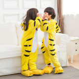 Flannel Children's Cartoon one-piece Pajamas Boys and Girls Home Clothing Cartoon Pajamas
