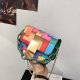 Panelled Shoulder Bag Women's 2021 Trend Printing Chain Female Bag for Phone Fashion Small Woman Handbag Leather Pu Mini Bag