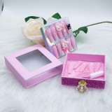 press on nail packaging box clear top packaging boxes nails fake nail packaging boxes