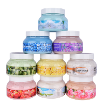 Customized Organic Scented Vegan Skin Whitening Exfoliating Vitamin Coconut Milk Dead Sea Salt Bath Body Scrubs