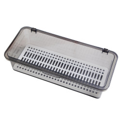 Multi-function chopsticks box household transparent belt cover drain chopsticks cage kitchen dustproof tableware storage box