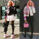 Varsity New Popular Jacket for Women Fitness Letter Printed Button Up Crop Jacket 2023 Autumn High Street Casual Baseball Coats