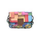 Panelled Shoulder Bag Women's 2021 Trend Printing Chain Female Bag for Phone Fashion Small Woman Handbag Leather Pu Mini Bag