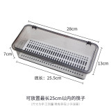 Multi-function chopsticks box household transparent belt cover drain chopsticks cage kitchen dustproof tableware storage box