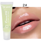 Customized LOGO Fruit Flavored Moisturizing Lip Gloss Burst Lip Oil Fragrance Jelly Lip Moisturizer Lip Gloss