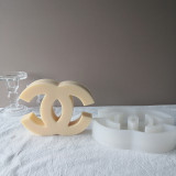 Home Decoration DIY  Crafts Casting Epoxy Big Letters Luxury C Brand Logo Scented Candle