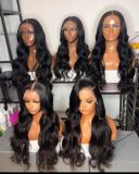 30 40Inch Natural Swiss HD Transparent Lace Frontal Wig,Brazilian 100% Human Hair Vendors Body Wave Lace front Wigs