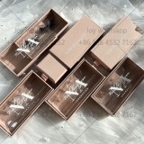 custom your own logo  brown case nude lash box packaging with top quality of eye lashes