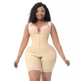 Custom High Compression Fajas Colombianas Girdle With Corrective Waisted Butt Lifter Full Body Bbl Shaper Faha Shapewear