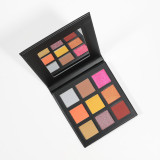 9 Colors High Pigmented Eyeshadow Choose any Colors Matte Shimmer Glitter Makeup Palette Kit Custom Private label