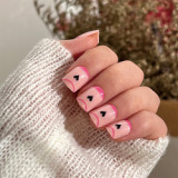 New ideal party ballerina designer press on nails & short & toe manicure extreme long artificial nails