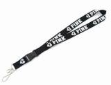 High Quality Neck Custom Polyester Pink Style Lanyards ID Card Keychain