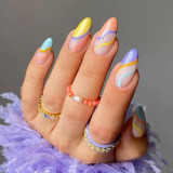 New ideal party ballerina designer press on nails & short & toe manicure extreme long artificial nails