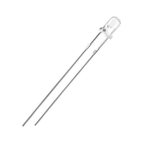 uxcell 40pcs 3mm 940nm Infrared Emitter Diode DC 1.2V LED IR Emitter Light Emitting Diodes Clear Round Head
