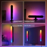 2-Pack RGBIC TUYA Smart LED Light Bars, Work With Alexa And Google Assistant, With 2.4G Remote Control, Gaming Lights, Backlights RGBIC WiFi TV Backlights With Scene Modes And Music Modes For Gaming, Pictures, PC, TV, Room Decor Gaming Setup