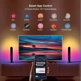 2-Pack RGBIC TUYA Smart LED Light Bars, Work With Alexa And Google Assistant, With 2.4G Remote Control, Gaming Lights, Backlights RGBIC WiFi TV Backlights With Scene Modes And Music Modes For Gaming, Pictures, PC, TV, Room Decor Gaming Setup