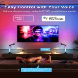 1 Pack Table Lamp, TUYA Smart Lamp, Works With Alexa Google Home, Swing Arm Desk Lamp, With Rotatable Body, APP Control DIY Lighting Modes & Music Sync, Dimmable Night Light, For Kids Adults