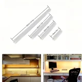 1pc Portable Doorway Sensor, Cabinet Wall Mounted Human Sensor USB Rechargeable Bar LED Magnetic Night Light, Rechargeable USB, Safe, Portable, Magnetic, Easy To Install, Suitable For Wardrobe, Cabinet, Wardrobe, Kitchen