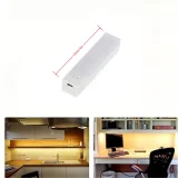 1pc Portable Doorway Sensor, Cabinet Wall Mounted Human Sensor USB Rechargeable Bar LED Magnetic Night Light, Rechargeable USB, Safe, Portable, Magnetic, Easy To Install, Suitable For Wardrobe, Cabinet, Wardrobe, Kitchen