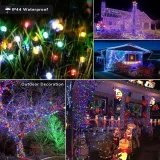 1 Pack Plug In High Brightness Lights, 300 LEDs String Lights, 104FT Christmas Lights, 8 Modes Waterproof Twinkle Lights Fairy String Lights, For Christmas Tree Holiday Bedroom Party Patio Yard Decoration (colorful) Contains Memory And Timing